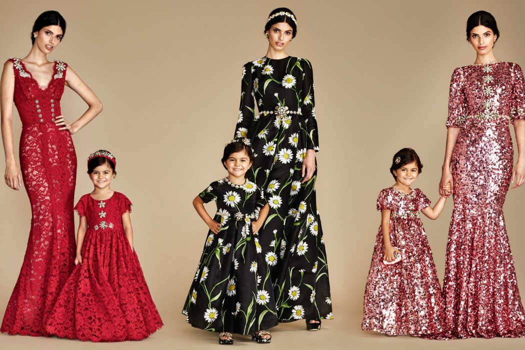 DOLCE & GABBANA GIRLS MOMMY MINI ME EVENING BAMBINA GOWN COLLECTION