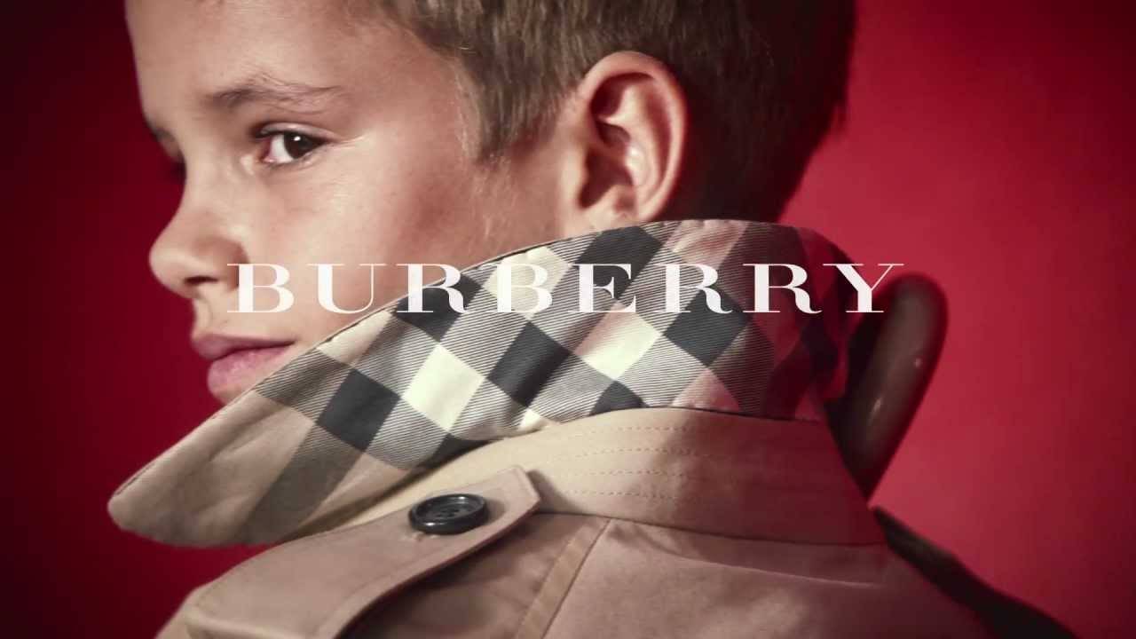 Romeo Beckahm Celebrity Model for Burberry Kids