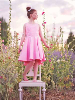 william and leora girls pink dress ss14 