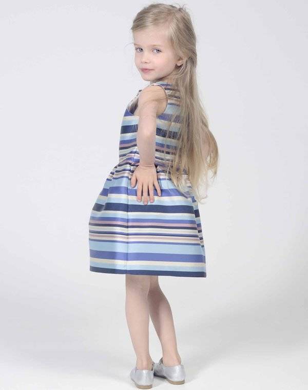 Charabia Classic Blue Stripe Dress