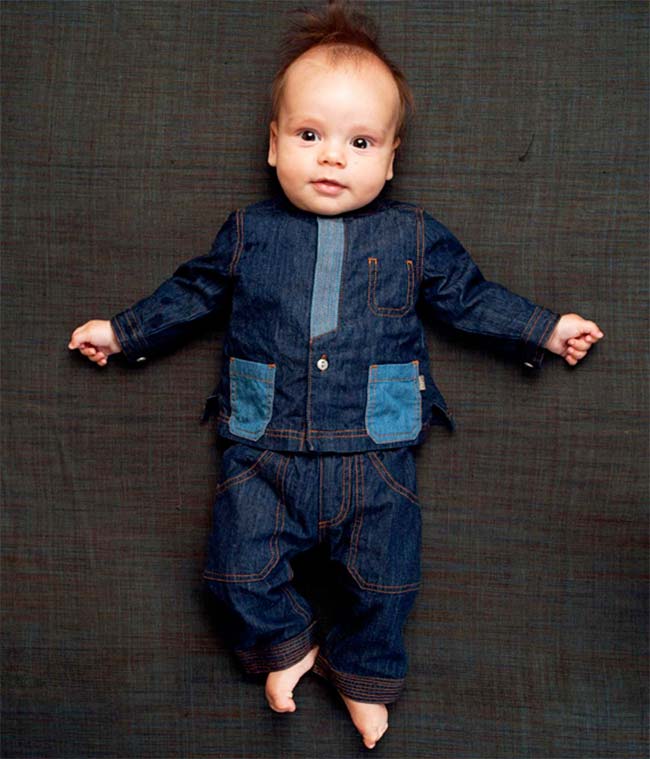 Kidscase Baby Boy Spike Denim Outfit
