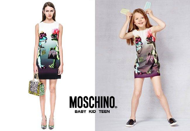 Moschino Cheap & Chic Spring Summer 2015 Girls Jurassic Park Dinosaur Dress