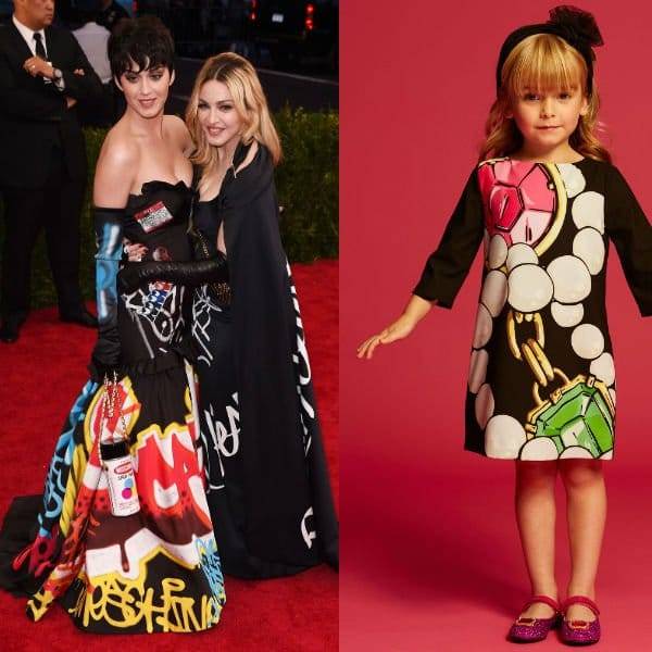 Katy Perry Madonna Moschino Met Gala 2015 Girls Mini Me Dress