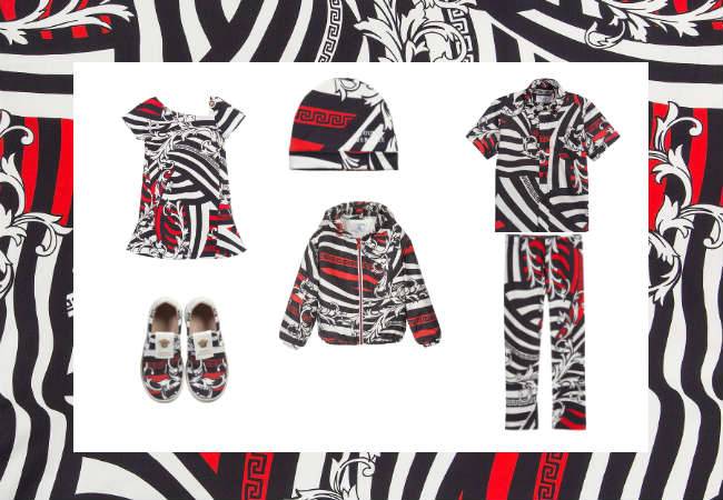 Young Versace Striped Red Black Baroque Trend