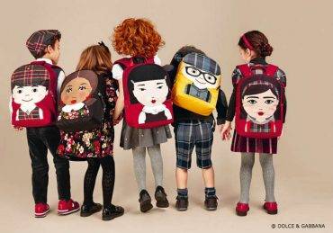 Dolce Gabbana Child Back to School Backpacks