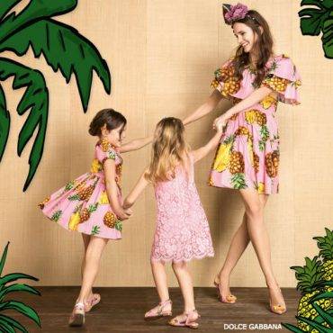 Dolce Gabbana Mommy Me Pineapple Spring Summer 2017 Collection