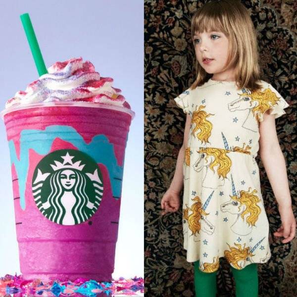 Unicorn Frappuccino vs Unicorn Girls Fashion