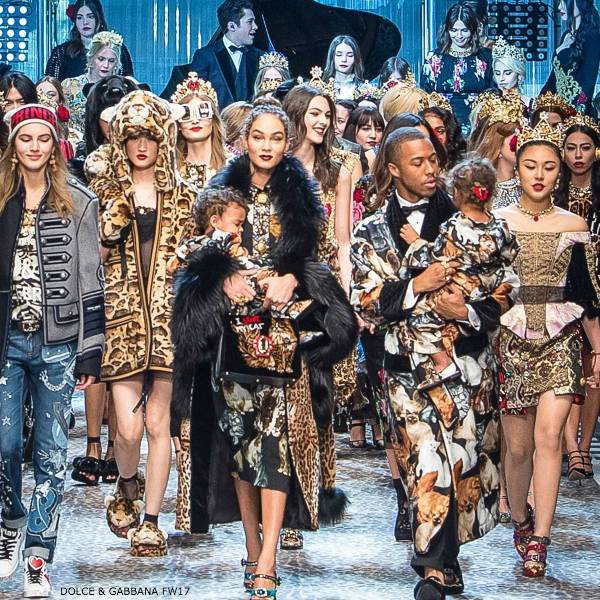 Dolce & Gabbana #DGFAMILY Fall 2017 Runway Show - Dashin Fashion