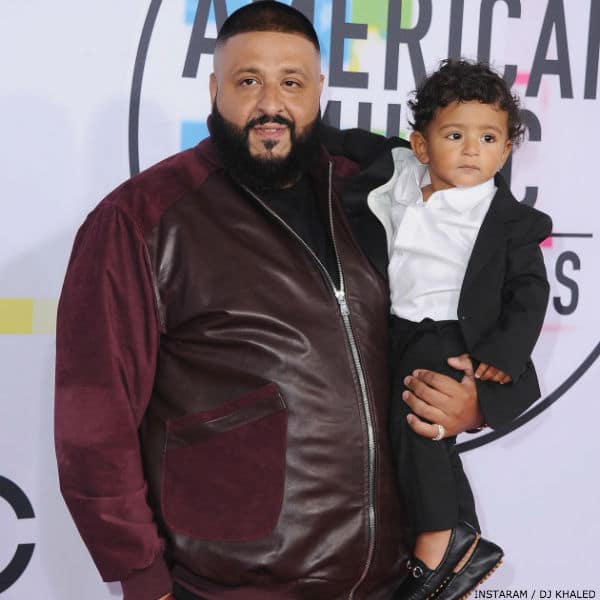 DJ & Asahd Khaled Black GUCCI Suit at American Music Awards 2017