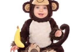 Dress Up By Design Baby 4 Piece Brown Monkey Costume