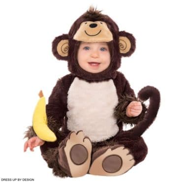 Dress Up By Design Baby 4 Piece Brown Monkey Costume