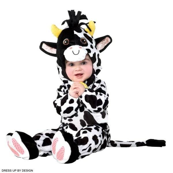 Dress Up By Design Baby White Black Cow Costume