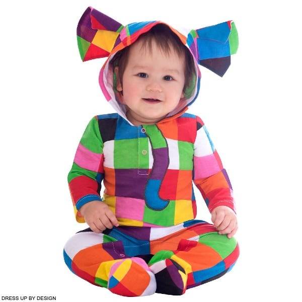 Dress Up By Design Colorful Elmer Elephant Cotton Baby Costume