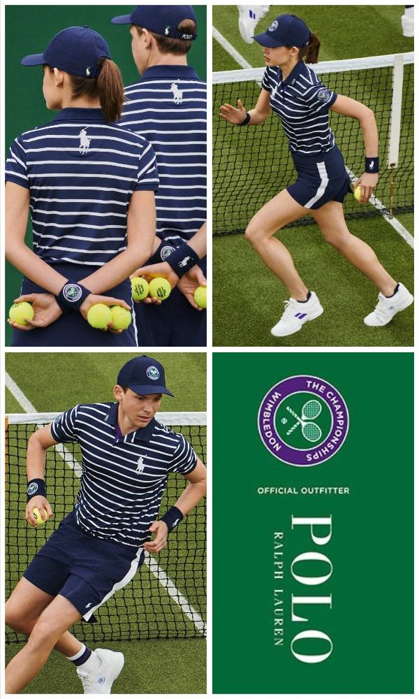 Wimbledon Polo Ralph Lauren Blue Strip Ball Boy Polo Outfit