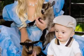Paris Hilton Son Phoenix Celebrates First Birthday in Fendi Burberry Baby Style