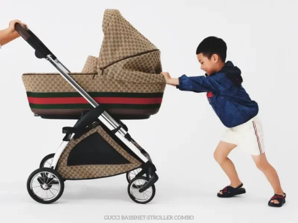 Gucci Baby Bassinet Stroller Combo Beige GG Logo Inglesina